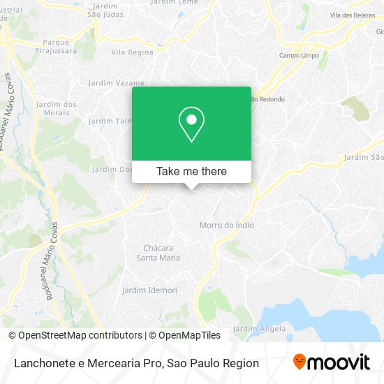 Lanchonete e Mercearia Pro map