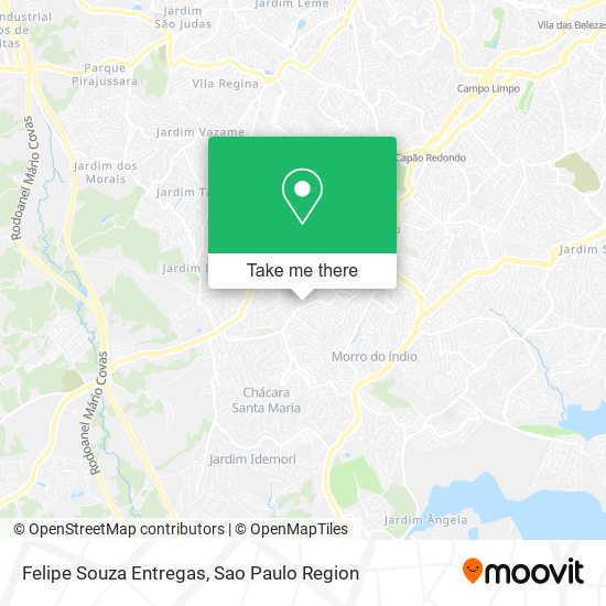 Felipe Souza Entregas map