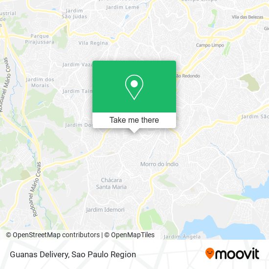 Guanas Delivery map