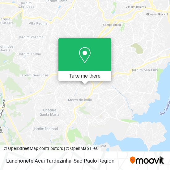 Lanchonete Acai Tardezinha map