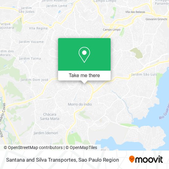 Mapa Santana and Silva Transportes