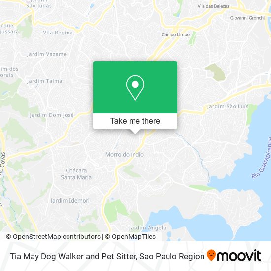 Mapa Tia May Dog Walker and Pet Sitter