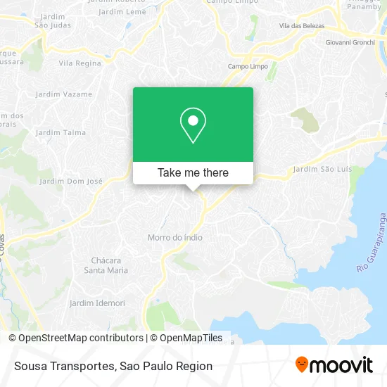 Sousa Transportes map