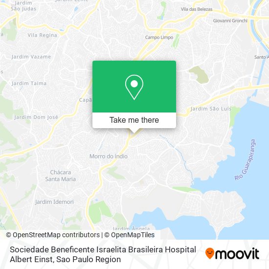 Sociedade Beneficente Israelita Brasileira Hospital Albert Einst map