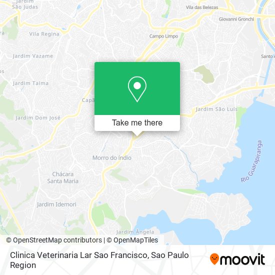 Mapa Clinica Veterinaria Lar Sao Francisco