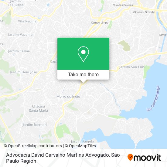 Mapa Advocacia David Carvalho Martins Advogado