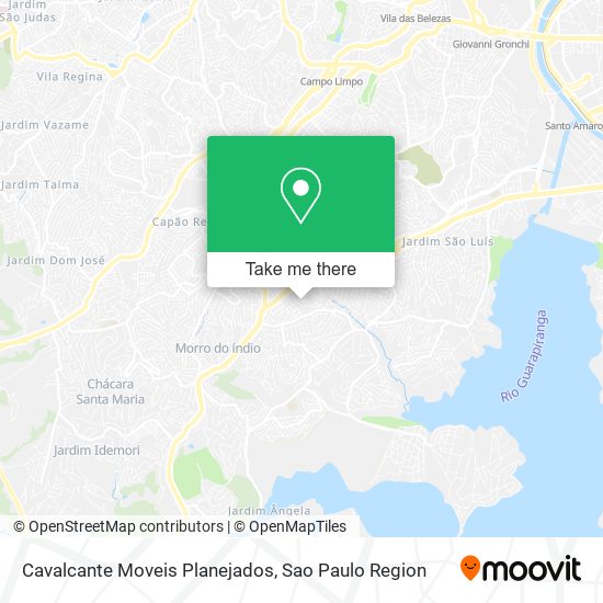 Mapa Cavalcante Moveis Planejados