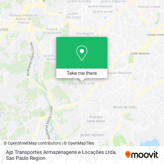 Mapa Ajp Transportes Armazenagens e Locações Ltda