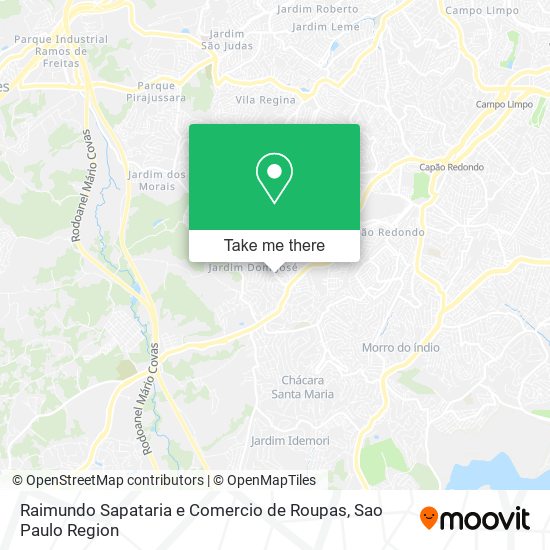 Mapa Raimundo Sapataria e Comercio de Roupas