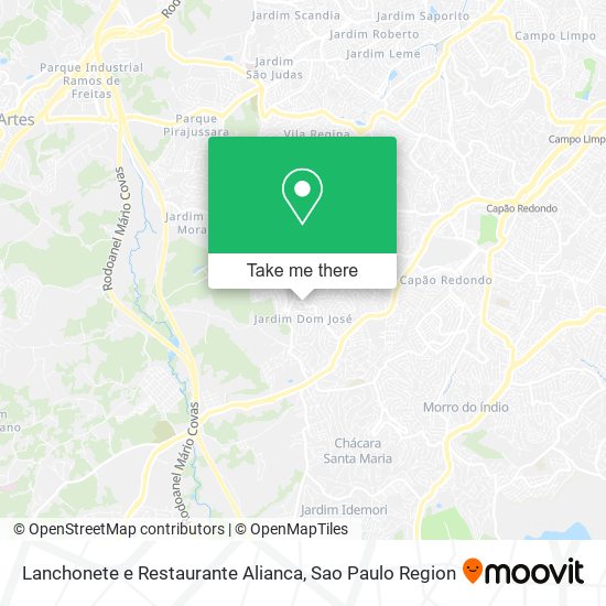 Lanchonete e Restaurante Alianca map