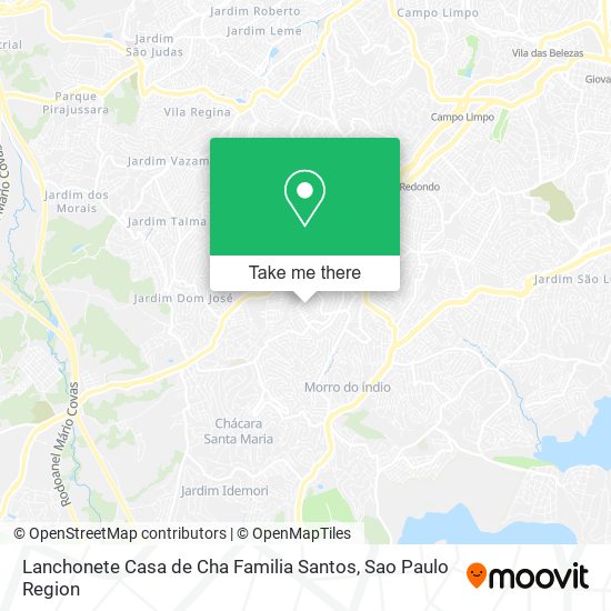 Mapa Lanchonete Casa de Cha Familia Santos