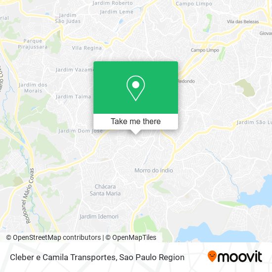 Mapa Cleber e Camila Transportes