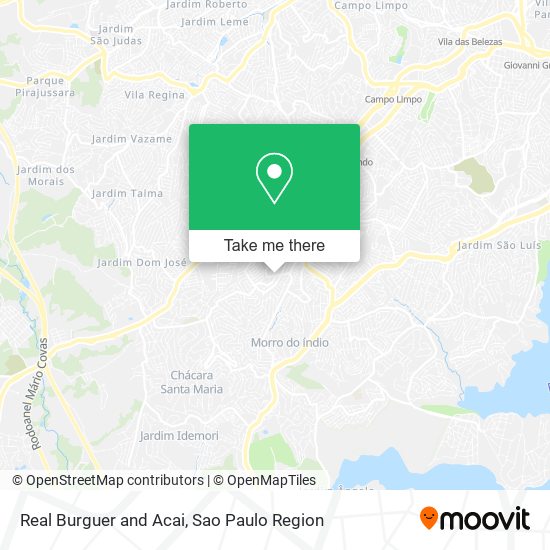 Real Burguer and Acai map