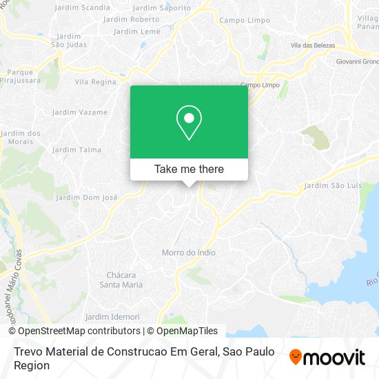 Trevo Material de Construcao Em Geral map