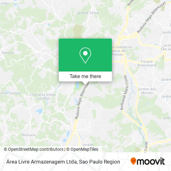 Área Livre Armazenagem Ltda map