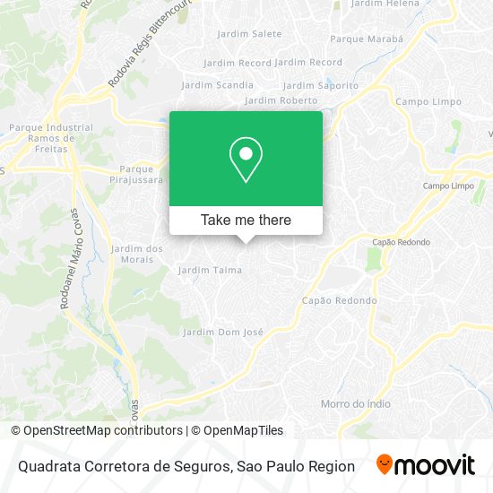 Quadrata Corretora de Seguros map