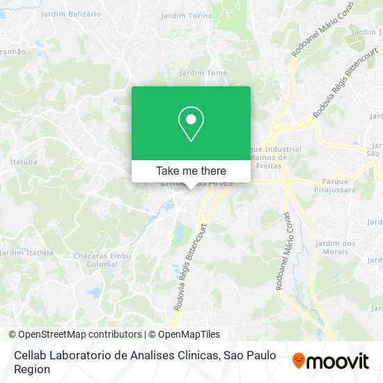 Cellab Laboratorio de Analises Clinicas map
