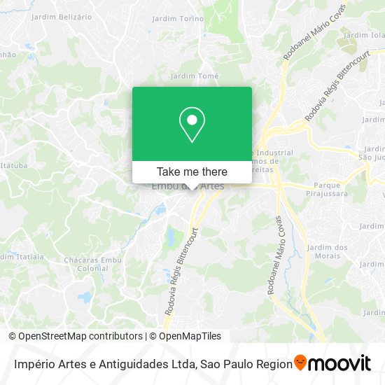 Império Artes e Antiguidades Ltda map