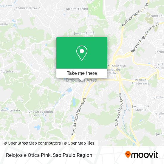 Relojoa e Otica Pink map