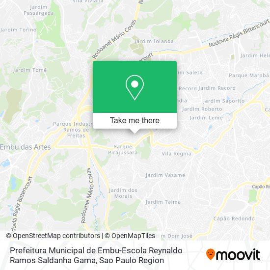 Mapa Prefeitura Municipal de Embu-Escola Reynaldo Ramos Saldanha Gama
