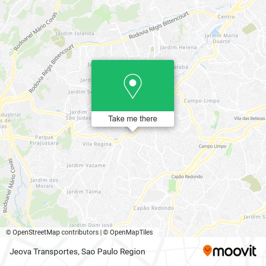 Jeova Transportes map