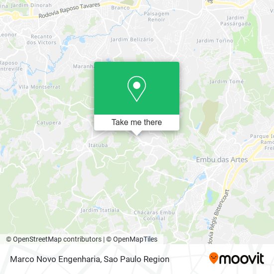 Marco Novo Engenharia map