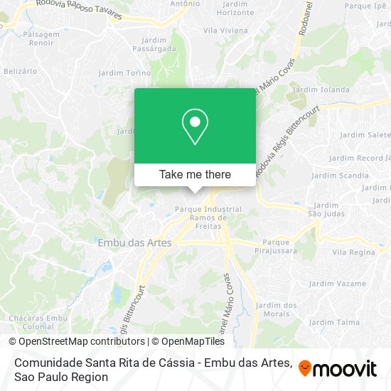 Comunidade Santa Rita de Cássia - Embu das Artes map