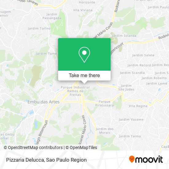 Mapa Pizzaria Delucca