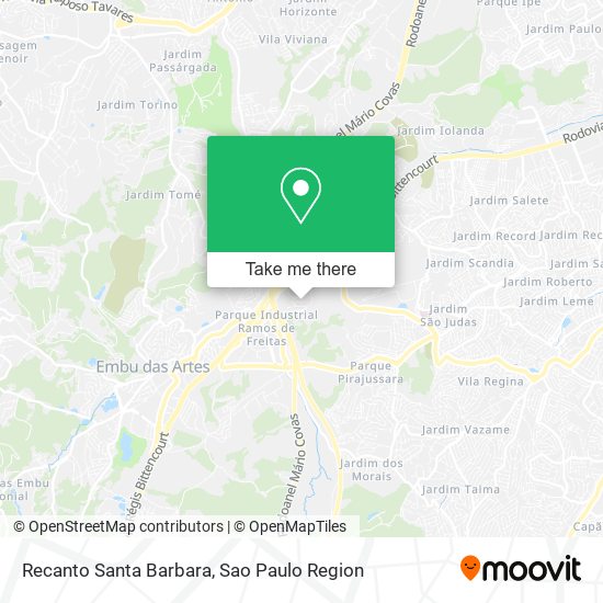 Recanto Santa Barbara map