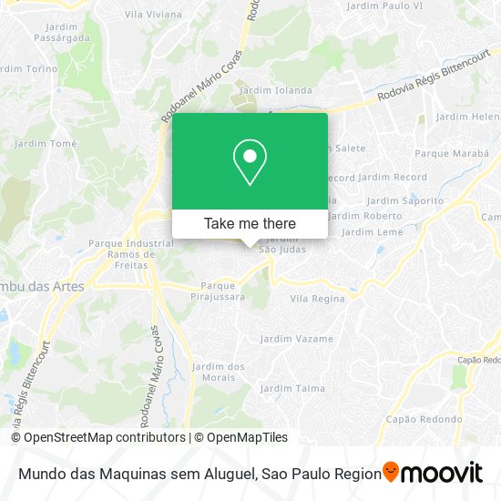 Mundo das Maquinas sem Aluguel map