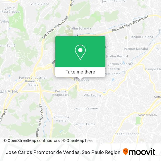 Mapa Jose Carlos Promotor de Vendas