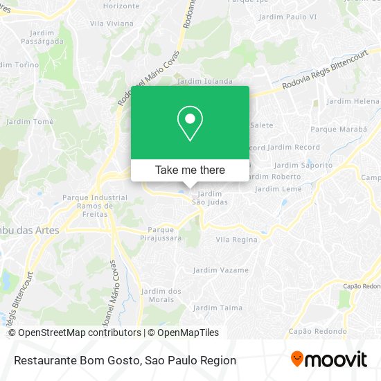 Mapa Restaurante Bom Gosto