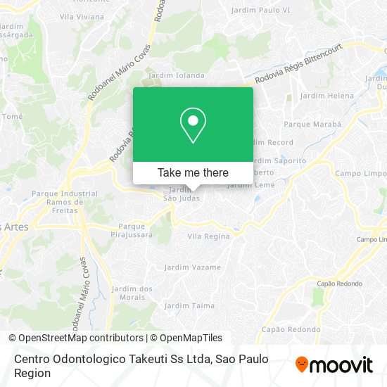 Mapa Centro Odontologico Takeuti Ss Ltda