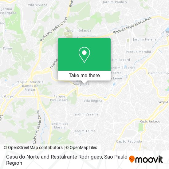 Mapa Casa do Norte and Restalrante Rodrigues