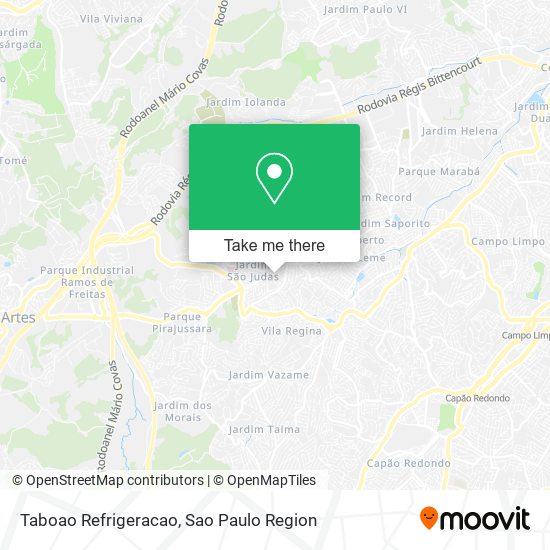 Taboao Refrigeracao map