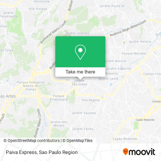 Paiva Express map