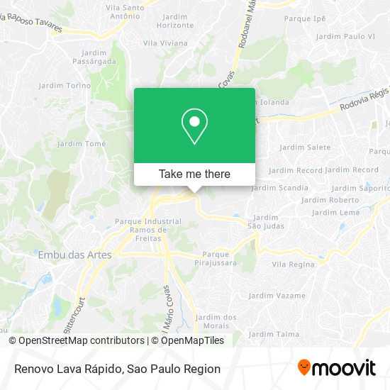 Renovo Lava Rápido map