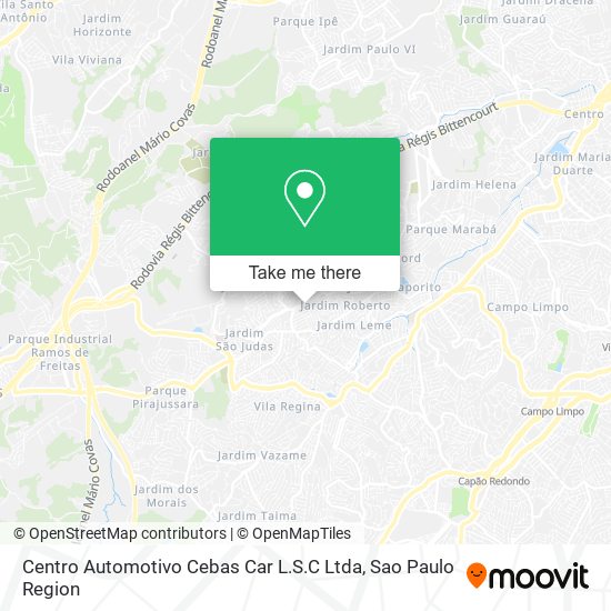 Centro Automotivo Cebas Car L.S.C Ltda map