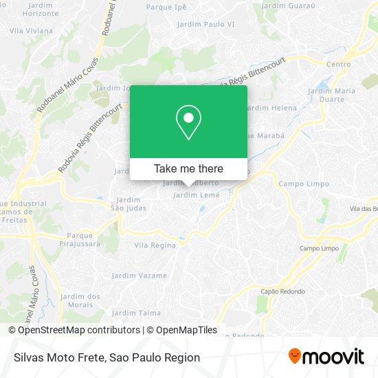 Silvas Moto Frete map