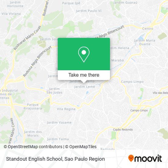 Mapa Standout English School