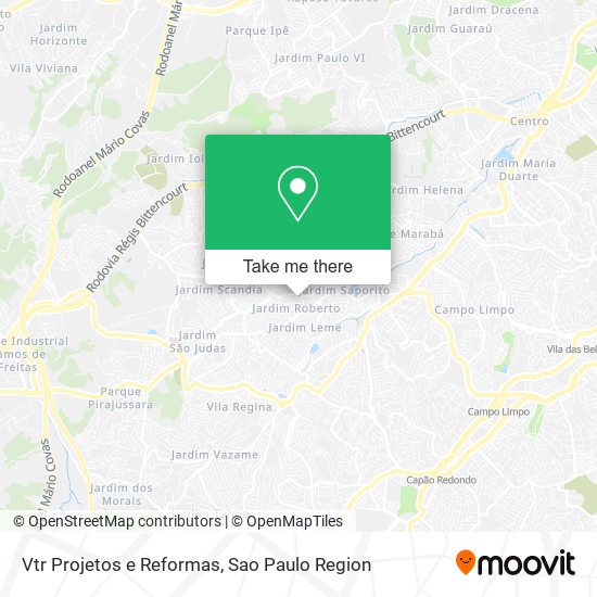 Mapa Vtr Projetos e Reformas