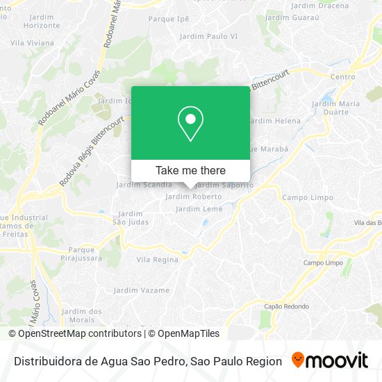 Distribuidora de Agua Sao Pedro map