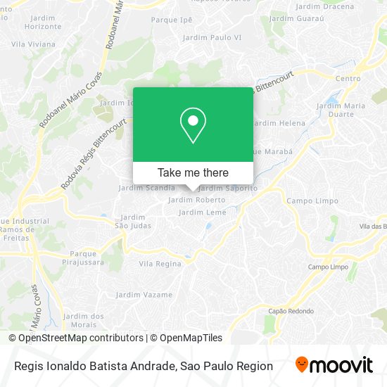 Regis Ionaldo Batista Andrade map