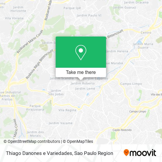 Thiago Danones e Variedades map