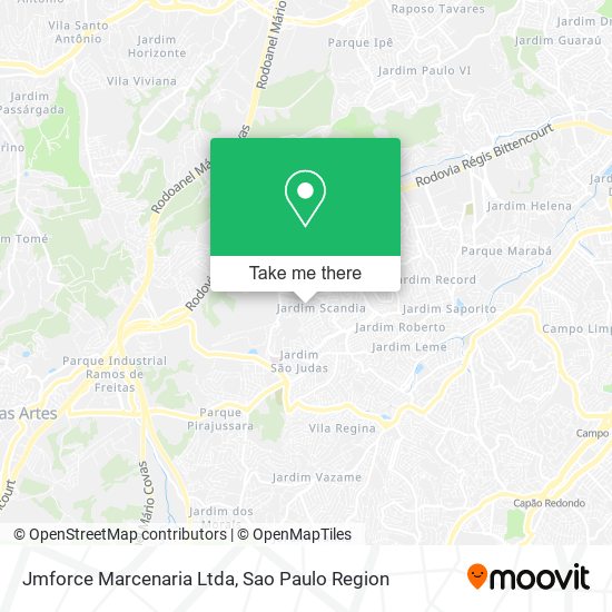 Mapa Jmforce Marcenaria Ltda