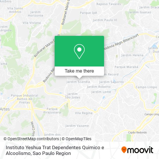 Instituto Yeshua Trat Dependentes Quimico e Alcoolismo map