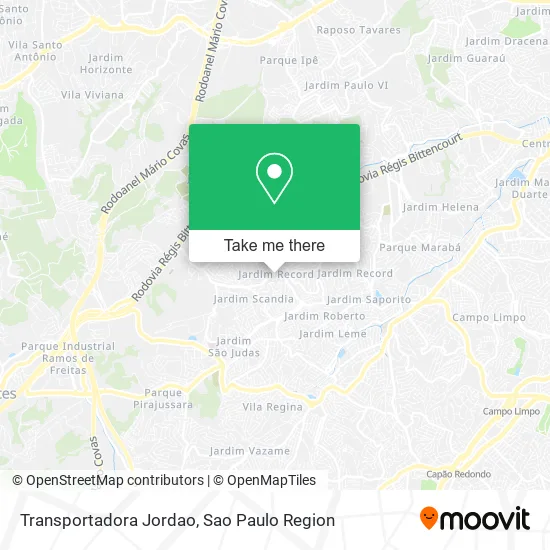 Transportadora Jordao map