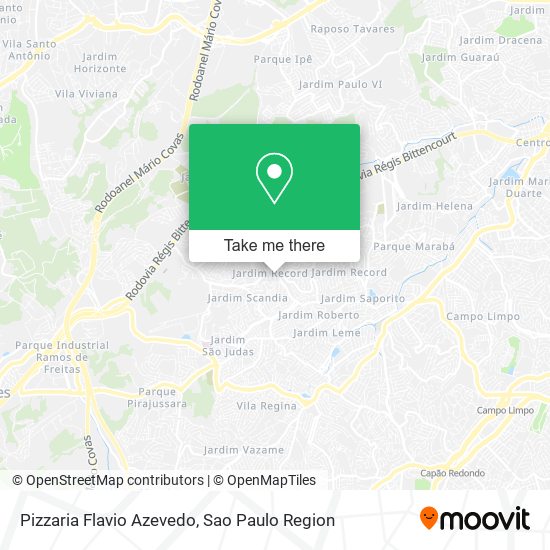 Pizzaria Flavio Azevedo map