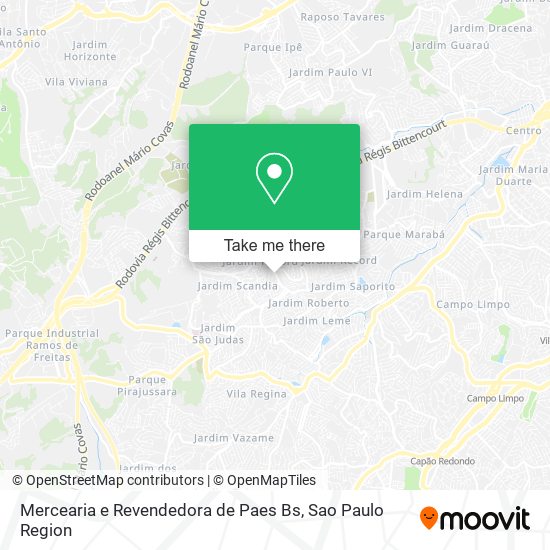 Mapa Mercearia e Revendedora de Paes Bs