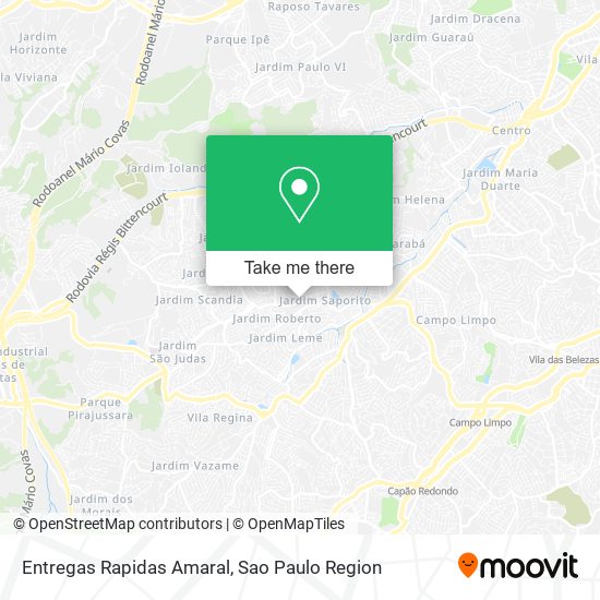 Entregas Rapidas Amaral map